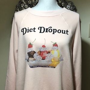 Wildfox Sommers Sweatshirt in light pink.